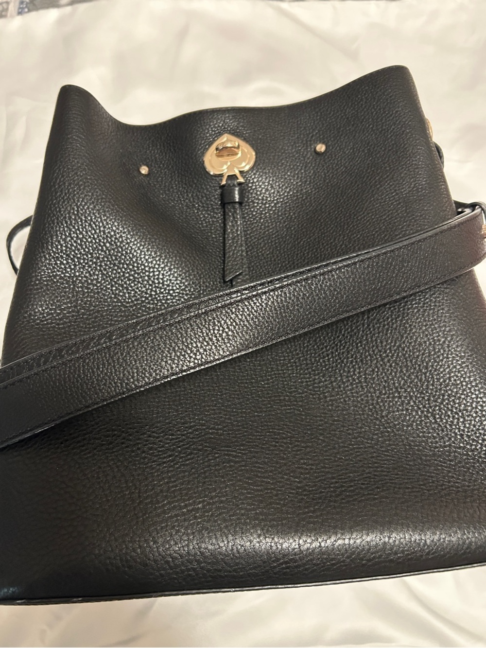 Kate Spade Black Pebbled Leather Shoulder Bag in immaculate condition!!